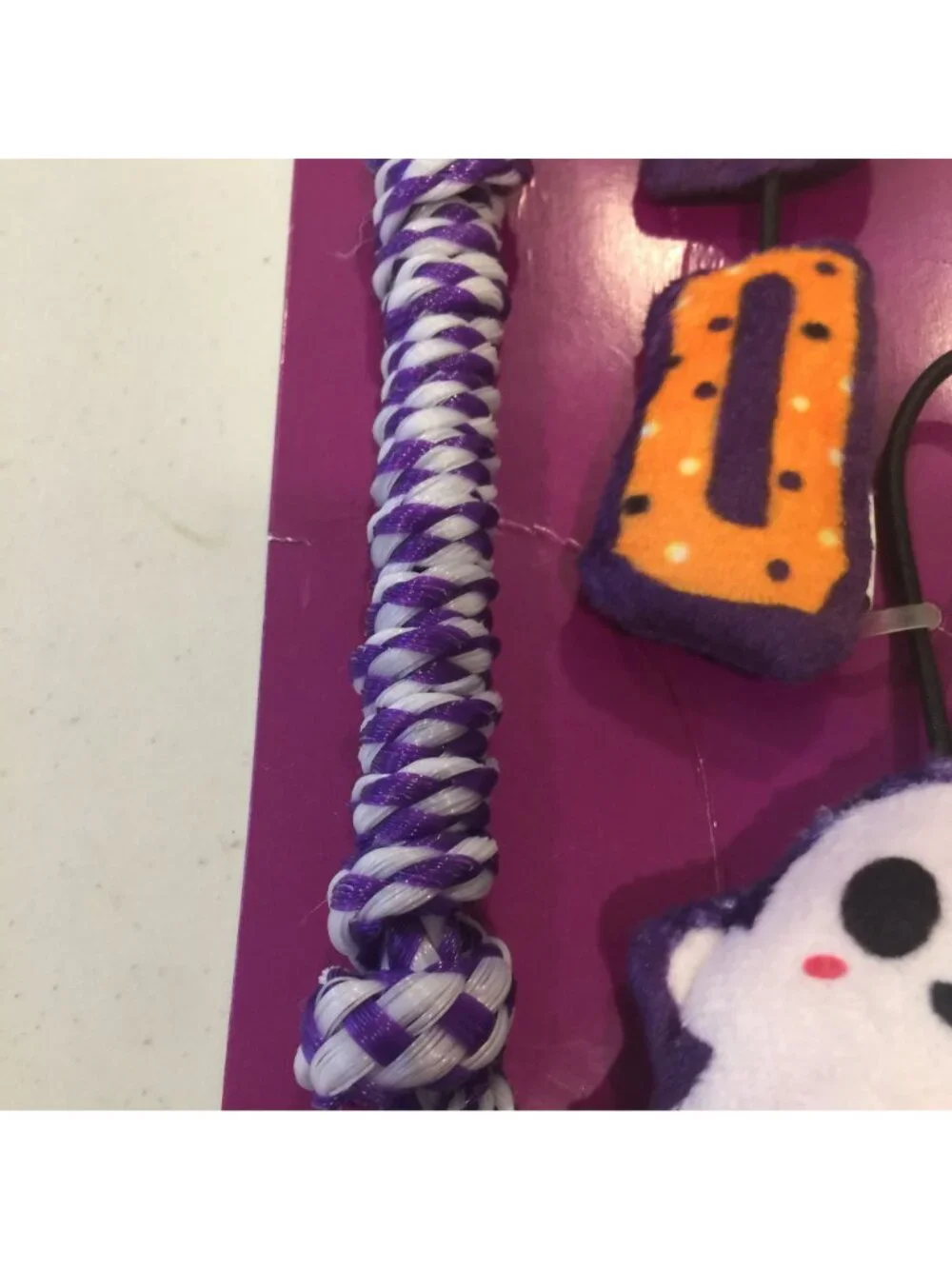 CATSTAGES Halloween BOO TAIL TEASERS Ghost Interactive Toy Orange Purple